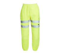 Blackrock Joggers da lavoro giallo Hi-Vis, Pantaloni da lavoro di sicurezza per uomo e donna, Utility, Joggers Hi Vis, Pantaloni della tuta, Pantaloni da costruzione, Vita elasticizzata