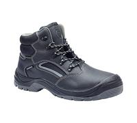 Blackrock Lunar S3 Stivali Chukka di sicurezza resistenti all'acqua con protezione antistatica, pelle nera, punta in acciaio e intersuola protettiva in acciaio, stivali da lavoro di sicurezza leggeri