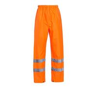 Blackrock Orange Pantaloni impermeabili hi vis, pantaloni da lavoro di sicurezza ad alta visibilità riflettenti per uomo e donna, pantaloni impermeabili per la pioggia, tute da lavoro, certificati EN