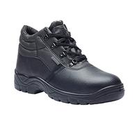 Blackrock Stivali da lavoro Chukka, Stivali di sicurezza, Scarpe di sicurezza, Punta d'acciaio, Uomo Donna Donna, Scarpe da lavoro, Nero, Giardinaggio, Leggero, Pelle, Vestibilità ampia, Antiscivolo