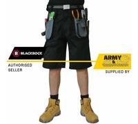 Blackrock Uomo da Lavoro Resistente Cargo Corto Pantaloni Militari Utilità