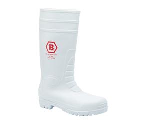 Blackrock White Safety Wellingtons per uomo e donna, Stivali da pioggia con punta d'acciaio, Wellingtons per la sicurezza alimentare, Wellies bianchi