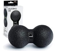 BLACKROLL® DUOBALL 08 Palla doppia per massaggio dei muscoli profondi, Palla medica per auto-massaggio mirato al collo di 8 cm di diametro, nero