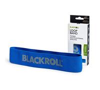 BLACKROLL® LOOP BAND, Bande elastiche fitness con resistenza forte in tessuto naturale, Fascia elastica per lo sport lunga 32 cm, blu