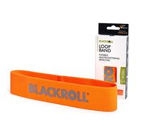 BLACKROLL® LOOP BAND, Bande elastiche fitness con resistenza leggera in tessuto naturale, Fascia elastica per lo sport lunga 32 cm, arancione