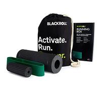 BLACKROLL® RUNNING BOX - set di attrezzi per la fascia - l'originale. Set di rulli di fascia per corridori. Composto da rullo fascia SLIM, MINI FLOW, LOOP BAND, RUNNING BAG.