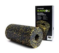 BLACKROLL® STANDARD, Original foam roller per l'automassaggio di schiena e collo, Rullo massaggio muscolare per allenamento funzionale, 30 cm, nero/giallo