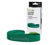 BLACKROLL® SUPER BAND, Bande elastiche fitness a resistenza media per flessibilità e rinforzo dei muscoli, Fascia elastica per lo sport lunga 104 cm, verde