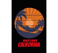 BLACK'S BEACH california: beach journal for writing down thoughts for anyone that loves beach vacations and surfing