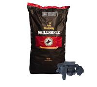 BlackSellig Steakhouse, carbone per barbecue - Premium Quebracho Blanco, lunga durata, calore elevato, basso sviluppo di fumo (10 kg)
