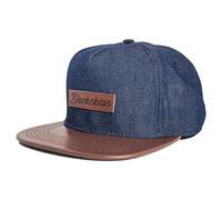 Blackskies Aion Snapback cap Denim Jeans Visiera in Similpelle Unisex Premium Cappellino da Baseball | Uomo Donna cap - Basecap Unisex Streetwear Outdoor Estate Tempo Libero