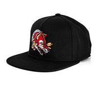 Blackskies® All We Have Is Now Cappello Snapback | Uomo Donna Visiera Premium Cappello da Baseball cap Basecap cap Tattoo Neo Tradizionale - Nero