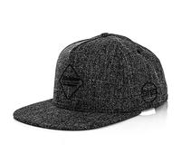 Blackskies® Apollon Cappello Snapback | Nero Grigio Bianco Visiera Uomo Basecap Premium Cappello da Baseball Lana