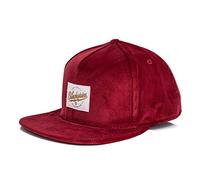 Blackskies® Crimson Cappello Snapback | Donne Uomini Cappello da Baseball cap Surfer Skater Basecap Vino Rosso Corduroy