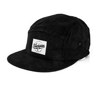 Blackskies Ebony 5-Panel cap Camp Uomo Donna Cappellino da Baseball Surfer Skater Snapback Strapback Nero Corduroy | Uomo Donna cap - Basecap Unisex Streetwear Outdoor Estate Tempo Libero