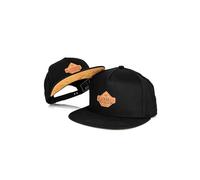 Blackskies Essentials Snapback cap - Set 2 Pezzi Genitori Bambini | Partnerlook Baseball cap Regalo Mini-Me Basecap Pap脿-Figlio & Mamma-Figlia Nero-Nero-Beige - 49-54 cm