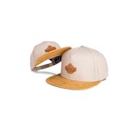 Blackskies® Essentials Snapback cap - Set di 2 Genitore e Bambino - Partnerlook Baseball cap Regalo Madre-Padre-Bambino Mini-Me Basecap papà-Figlio e Mamma-Figlia Beige-Marrone - 45-49 cm