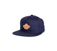 Blackskies® Essentials Snapback cap | Unisex Premium Baseball cap Baseball cap Regolabile Taglia Unica Uomo Donna Cappello - Uomo Donna Outdoor Estate Tempo Libero - Blu Scuro-Blu Scuro-Marrone