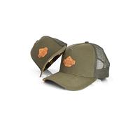 Blackskies® Essentials Trucker cap - Set di 2 Genitore e Bambino - Partnerlook Baseball cap Regalo Madre-Padre-Bambino Mini-Me papà-Figlio e Mamma-Figlia Verde-Marrone - 45-49 cm