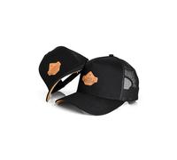 Blackskies® Essentials Trucker cap - Set di 2 Genitore e Bambino - Partnerlook Baseball cap Regalo Madre-Padre-Bambino Mini-Me papà-Figlio e Mamma-Figlia Nero-Marrone - 45-49 cm