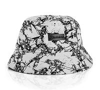 Blackskies® Fenrir Bucket Hat | Unisex Sun Hat Fishing Hat Uomo Donna Nero Marmo