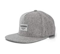 Blackskies® Glacier Cappello Snapback | Donne Uomini Cappello da Baseball cap Surfer Skater Basecap Grigio Lana