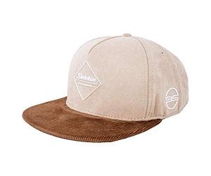Blackskies Hathor Snapback cap | Herren und Damen Schirm Kappe | Premium Baseball M眉tze Basecap Gum Spot Brand Logo Kord Beige-Braun cap - M盲nner Frauen Unisex Streetwear Outdoor Sommer Freizeit