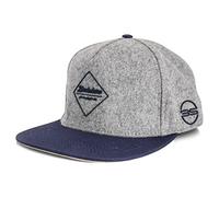 Blackskies Horus Snapback cap | Herren und Damen Schirm Kappe | Premium Baseball M眉tze Basecap Gum Spot Brand Logo Flanell Grau-Blau cap - M盲nner Frauen Unisex Streetwear Outdoor Sommer Freizeit