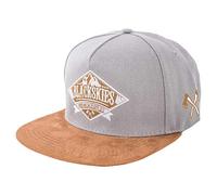 Blackskies® Lumberjack Cappello Snapback | Donne Uomini Cappello da Baseball Grigio cap Skater Lumberjack Axe Sintetico Suede