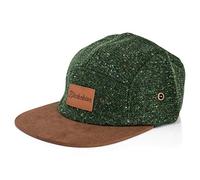 Blackskies Obsidian 5-Panel cap | Basecap Skater Uomo Donna Visiera Scamosciata in Lana - Verde-Marrone - Streetwear Outdoor Estate Tempo Libero