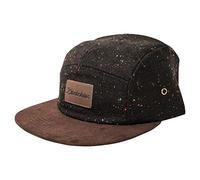 Blackskies® Obsidian Cappello 5-Panel | Uomini Donne Skater Snapback Suede Unisex Cappello da Baseball Wool Visor - Nero Speckled-Brown