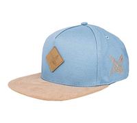Blackskies Port St. Lucie Snapback cap | Cappellino da Baseball Unisex Visiera in Similpelle Scamosciata - Azzurro-Beige cap - Basecap Uomo Donna Streetwear Outdoor Estate Tempo Libero