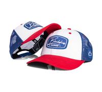 Blackskies Race Baseball cap - Set 2 Pezzi Genitori Bambini | Trucker cap Abbinata Mamma Pap脿 Bimbo Regalo Mini-Me Basecap Pap脿-Figlio & Mamma-Figlia - Bianco Blu Rosso 49-54 cm