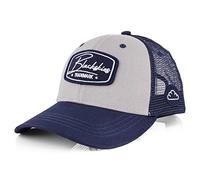 Blackskies® Race Cappello da Baseball | Men Ladies Visor Premium Snapback Trucker cap Cappello da Baseball Jeans cap Grey-Navyblue