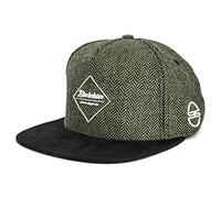Blackskies® Rhea Cappello Snapback | Donne Uomini Premium Cappello da Baseball cap Skater Lana - Verde Nero