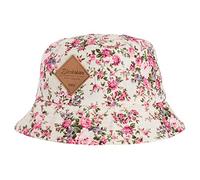 Blackskies® Sakura Bucket Hat Cappello da Sole Unisex Hate da Pesca Bianco con Motivo a Fiori di ciliegio