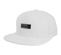 Blackskies® Vanguard Cappello Snapback Bianco Cappello da Baseball da Uomo Cappello in Pelle Sintetica Scamosciata