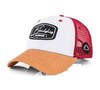 Blackskies Weiß-Weinrot Berretto da Baseball, Bianco-Vino-Rosso-Beige, One Size Uomo
