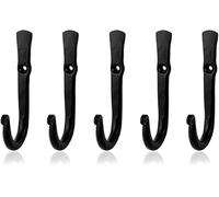 Blacksmith - Ganci appendiabiti da parete in ferro battuto fatti a mano, con viti e tasselli da parete, per cucina, camera da letto, bagno, ganci per porta a polo singolo, per appendere asciugamani,