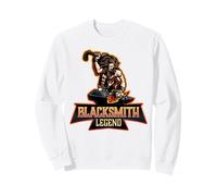 Blacksmith Legend Bladesmith Forge per la Lavorazione dei Metalli Felpa