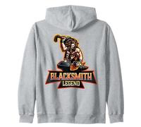 Blacksmith Legend Bladesmith Forge per la Lavorazione dei Metalli Felpa con Cappuccio