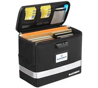 BlackSmith Scatola portadocumenti ignifuga con serratura, resistente al calore fino a 2.315 °C e impermeabile IPX3, con organizer per documenti da appendere, per formato lettera, pieghevole, portatile