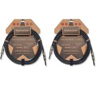 BLACKSTAR Cavo per strumenti da 1,5 m (5 piedi) Jack da ¼ diritto a jack da ¼ diritto, per basso/chitarra elettrica/elettroacustica/tastiera/amplificatore (Confezione da 2)