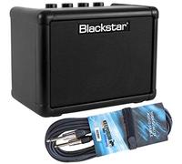 Blackstar Fly 3 Mini amplificatore per chitarra, nero, 3 Watt, mini amplificatore + cavo jack Keepdrum 3 m