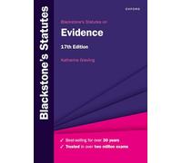 Blackstone's Statutes on Evidence