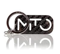 BlackStuff Portachiavi Compatible con Mito In Fibra Di Carbonio, Nero