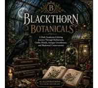 Blackthorn Botanicals: A Dark Academia Coloring Journey Through Herbariums, Gothic Florals, Antique Greenhouses, and Shadowed Conservatories