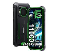 Blackview 11000mAh/18W Rugged Smartphone, BV6200 Plus, 98dB Altoparlante,24GB+256GB/2TB Telefono Indistruttibile, Octa-core, 6.56" HD+ 90Hz, 16MP+13MP, Fingerprint/NFC/GPS 2025 (Verde)