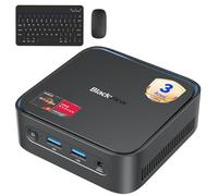 Blackview 2026 MP50 Mini PC con tastiera e mouse inclusi, AMD Ryzen, Grafica Radeon Vega 8, 16GB RAM 512GB SSD, Win 11 Pro Mini Desktop PC, Dual WiFi, BT 4.2, 4K@60Hz, Per Lavorare e Giocare