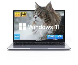 Blackview Acebook 6 Notebook 15,6" FHD PC Portatile Quad-Core N150 (meglio di N95), 16GB DDR4 + 256GB M.2 SSD, HDMI 4K, Ricarica 100W Tipo-C, Bluetooth, Wi-Fi 5